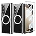 Gufiire for Galaxy Z Fold 7 Case Compatible with MagSafe, Built-in 9H Tempered Glass Screen Protector Anti-Yellowing Slim Thin Phone Cover Strong Magnetic Case for Samsung Galaxy Z Fold7 (Clear)