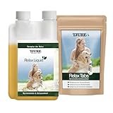 TJURE Gelenk Bundle für Hunde | Gelenk Liquid 500ml + Gelenktabletten 250g | Ergänzungsfuttermittel für Hunde mit Nährstoffbausteinen für Muskeln & Knochen | Ohne Zusätze | Made in Germany