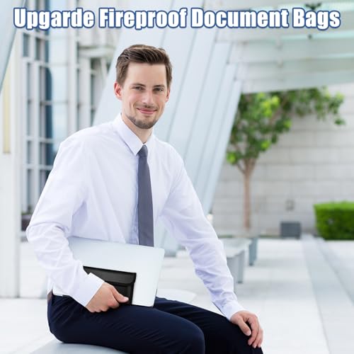 Sac ignifuge petit format étanche rangement objets de valeur passeport