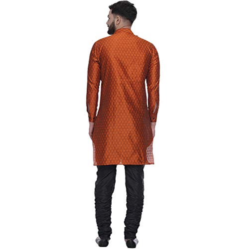 Image of Veera Paridhaan Men's Ethnic Jacquard Printed Long Straight Kurta
