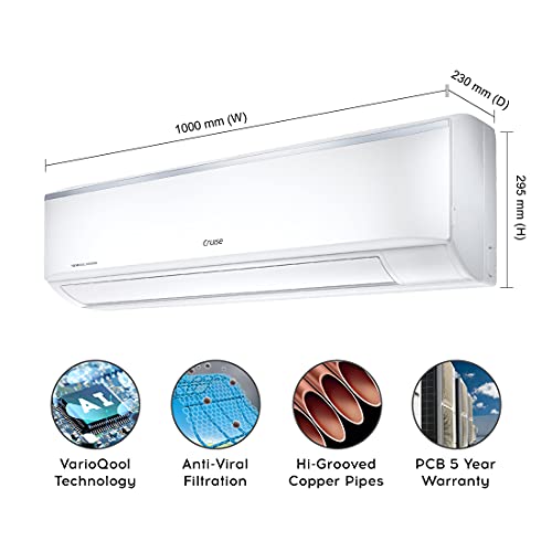 Image of 1.5 Ton 5 Star Dual Inverter Split AC with 7-Stage Air Filtration (100% Copper, Convertible 4-in-1, PM2.5 Filter, 2022 Model, CWCVBG-VQ1S185, White)