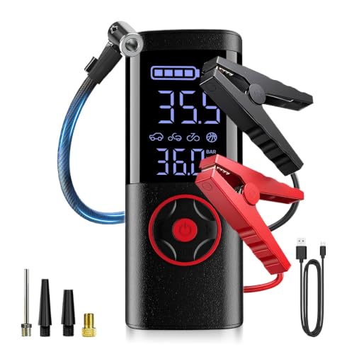 Image of TEMOLA Jump Starter with 150PSI Air Compressor, Car Battery Jump Starter