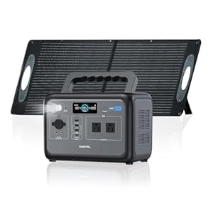 OUKITEL P800 800 W Solargenerator mit 100 W Solarpanel, 512 Wh LiFePO4-Solarstromgenerator, Notfallbatterie für Zuhause, Camping, Wohnwagen
