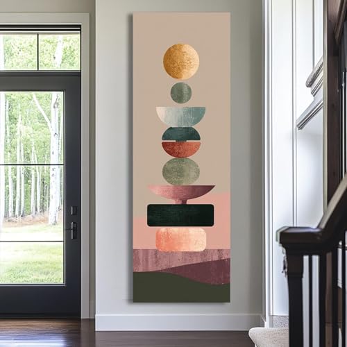 Affiche esthétique toile verticale 45x135 cm sans cadre décorative