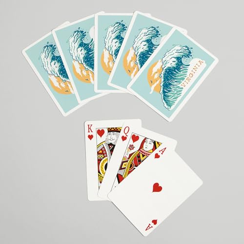 Baraja de 52 naipes Poker Virginia Distressed Ink miniatura 7