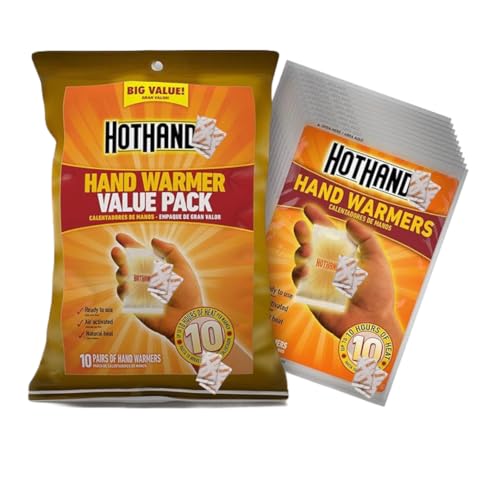Hand Warmers 10 Pairs/Pack, Up to 10 Hours of Heat (20 Pack)