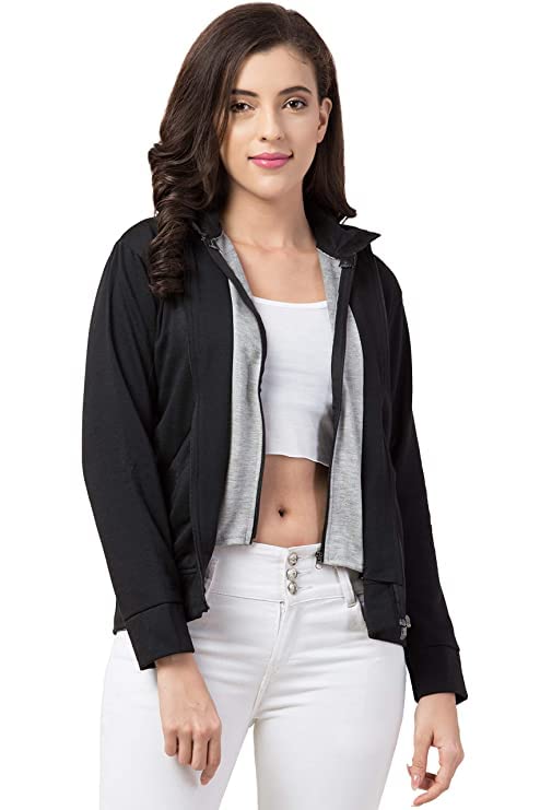 Hooded Zipper Jacket for Women-picture-54