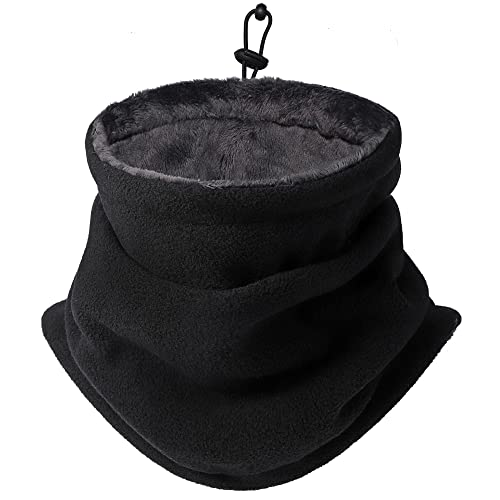 Winter Outdoor Radfahren Schlauchschal, Extra Große Thick Fleece Warmen Halswärmer winddicht Gesicht Schild Rocker Vlies Hals Abdeckung Cover