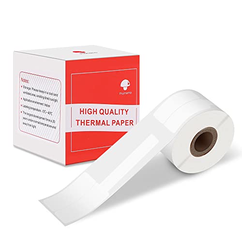Label Maker Paper, Phomemo Jewerly Cables Labels Compatible For Phomemo M110/M221/M220/M120 Label Printer, Direct Thermal Labels Black On White, (11/8"X 7/8"+13/4"), 100 Labels/Roll, 1-Pack #TOP15