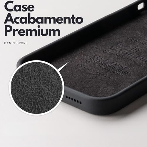 Capa Capinha Tpu Silicone Fosca Para Motorola Edge 50 Pro 5g Interior Dentro Fosco Macio (Preta)