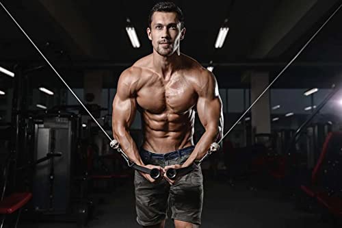ShredPak Heavy Duty Exercise Handles - Grip Attachments for Cable Machine Pulleys, Gym Equipment, Resistance Bands, Weight Lifting, Yoga, Workout Accessories, and Durable Handle Attachments - Thumbnail 6