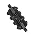 3-Slot Quick-Detach Picatinny Rail Accessory, Lightweight Aluminum, Black Anodized Finish