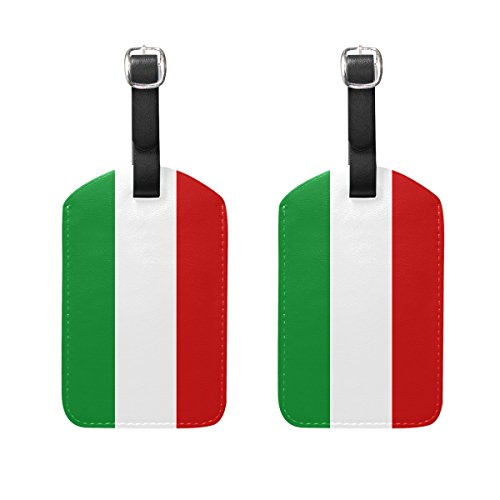 Top Carpenter 2 pacotes com a bandeira da Itália Bolsa de mão para bagagem de mão com etiqueta de id