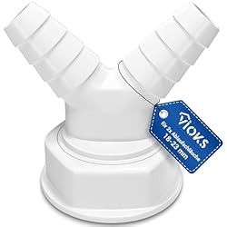 Sifon Para Fregadero Y Lavadora VIOKS Adaptador de desagüe de lavadora de 1 1/2 pulgadas Conector de manguera y distribuidor en Y Lavadora Lavadora Lavavajillas Conexión Desagüe Juego de desagüe