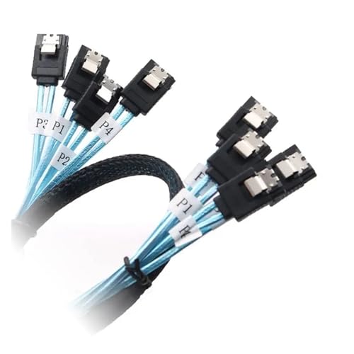 Cable 6 SATA a 6 SATA III 6Gbps S/AS 1m miniatura 3