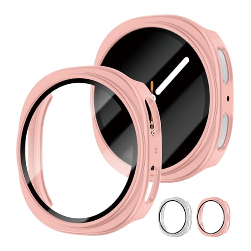 �y2����zfor Galaxy Watch 8 44mm ��p PC �}�b�g ��̌^�J�o�[ �����^ �S�ʕی� �ϏՌ� ���t���ȒP �w��h�~ ���h�~ �ی�P�[�X �M�����N�V�[�E�H�b�`8 case �J�o�[