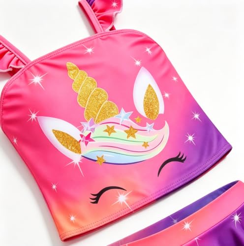 Image of Akokvlar Two Pieces Swimsuit Mermaid Bikinis Tankini Bathing Suit for Little Girls
