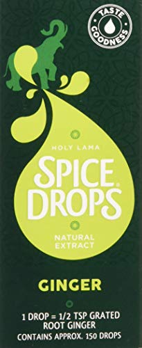 Holy Lama Spice Drops Ginger Extract - Natural Cooking Ingredient. Savoury, Curry, Asian, Sweet, Baking, Teas or Drinks Recipes 1 x 5ml Bottle