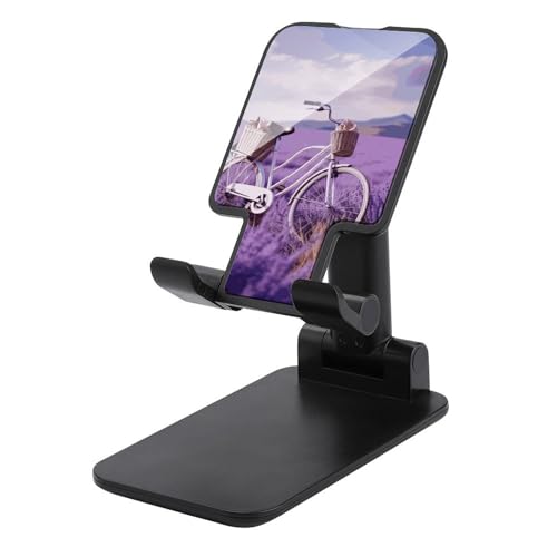 Support de téléphone pour bureau violet lavande pliable et réglable universel