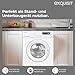 Exquisit Waschmaschine 7kg, Energieeffizienzklasse A, max. 1400 U/Min, Kurzprogramm, Mixprogramm, Startzeitvorwahl (3-24 Std.), Aquastop, 12 Waschprogramme, WA57014-020A weiss