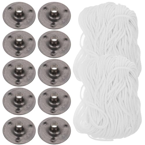 Pabilos para velas trenzados de algodón 61 m