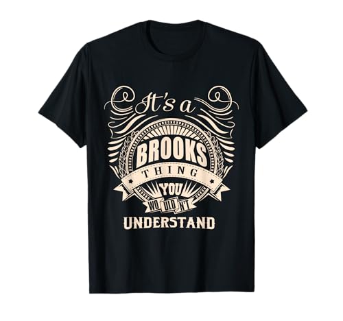 T-shirt Brooks style unique message d'appartenance exclusif