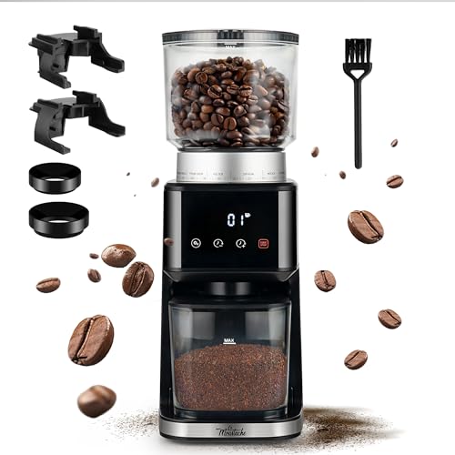 La Moustache Molinillo de Café Eléctrico GrindMaster Silver