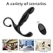 6.13 inches Special Silicone Massagers Kit with Water Resistant Play in Anywhere You Like (Black) for Man, Rechargeable Cordless Body Prostrate Massager with 9 Modes for Men Relax Massaging -sslt5