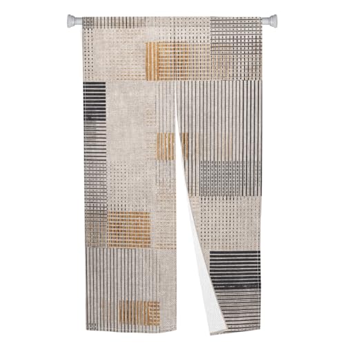 Leowefowa Boho Japanese Noren Doorway Curtain Long Type Tapestry Window