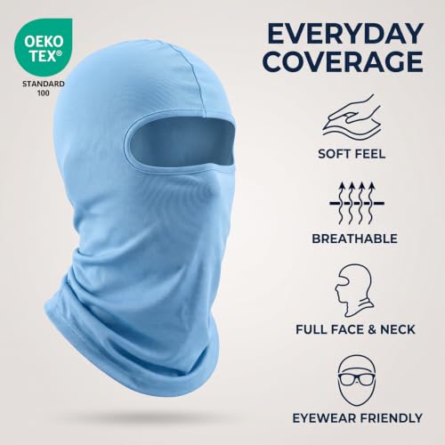 Image of 20 PCS Balaclava Ski Mask for Men Women, UV Protection Motorcycle Balaclava | Soft Breathable Polyester, Fade-Resistant Reusable, Lightweight Helmet Liner for Motorcycle Cycling all outdoor activities