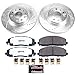 PowerStop Front Brake Kit For Jeep Wrangler 2018-24 - Truck & Tow Carbon Fiber Ceramic Brake Pads + Drilled & Slotted Rotors Upgrade, K7941-36