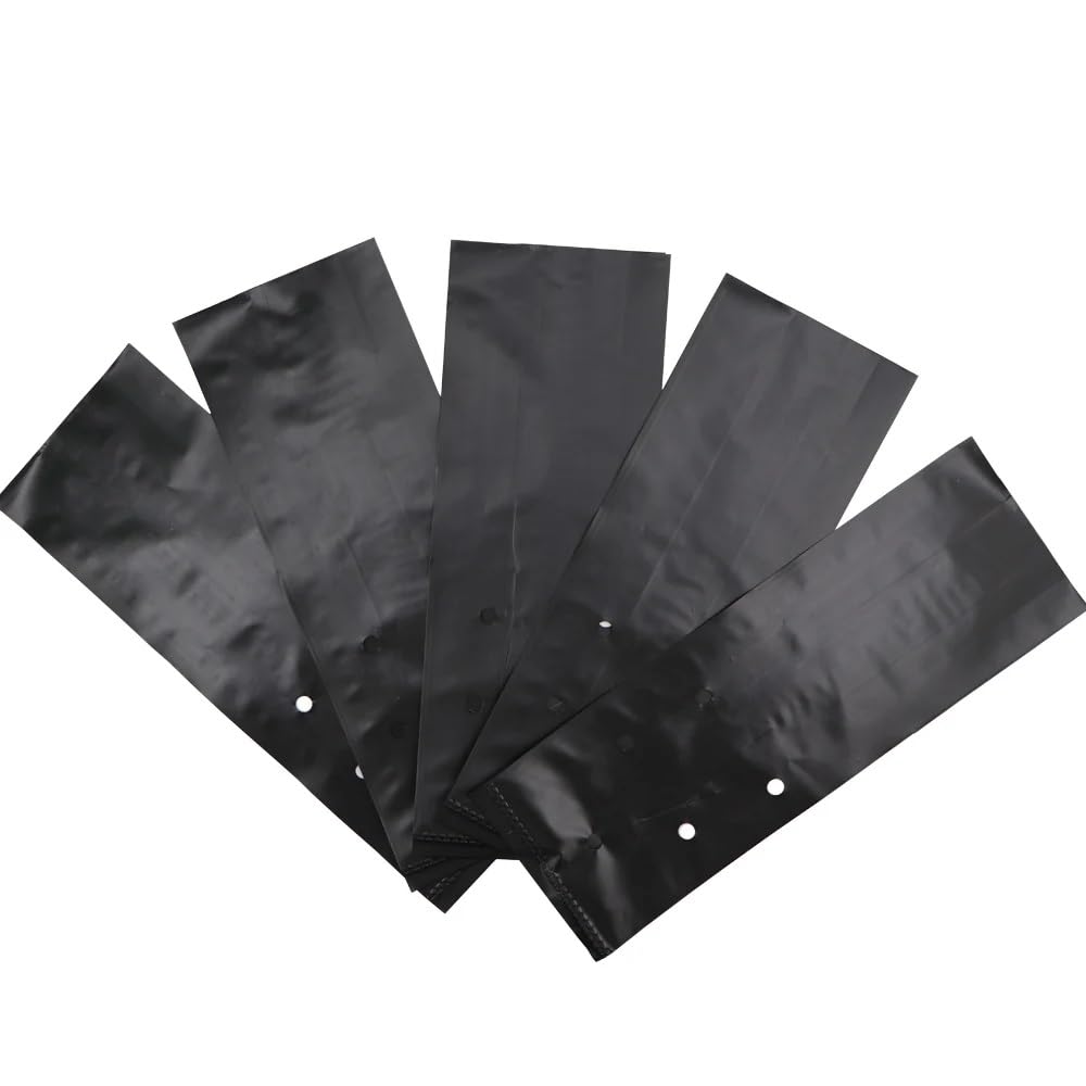 50/100 Pièces PE Sacs De Pépinière en Plastique Noir Plantation Croissance Poche Jardin Fleur Légumes Semis Culture Plantation Conteneur(100pcs,20x40cm)