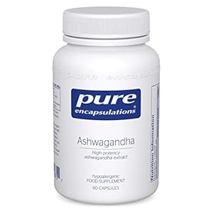 Pure Encapsulations – Ashwagandha High Potency Extract 500mg – Indian Ginseng/Winter Cherry Supplement to Support Cognitive and Joint Function – 60 Vegetarian Capsules