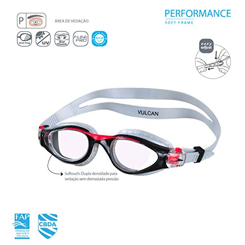 Óculos Vulcan Speedo Prata Cristal