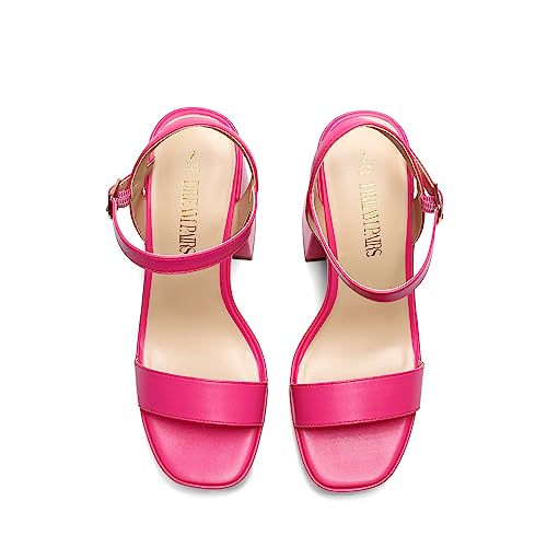Image of DREAM PAIRS Heels for Women Block Chunky Platform Sandal