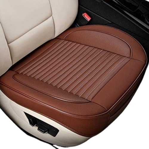 Vzfv 車用シートカバー 前座席用1枚 防水・防汚・滑り止め 洗える おしゃれ 汎用 運転席/助手席 取り付け簡単 軽自動車/普通車/SUV対応 ペットや子供の汚れ対策 ブラウン (ブラウン)