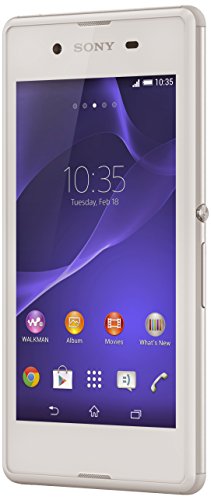 Sony Xperia E3 Smartphone débloqué 4G (Ecran: 4,5 pouces - 4Go - Simple SIM - Android 4.4 KitKat) Blanc