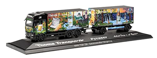 Camion Herpa Remorque Caisse à Boissons Man TGX GM pour décorer vos réseaux miniatures HO