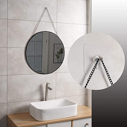 Image of 10 Pcs Self Adhesive Screw Hooks for Hanging | Heavy Duty Adhesive Wall Hooks | Sticker Screw Wall Hook Without Drilling, Nail Free Wall Hooks for Clothes Towels & Home (Screw Hook pack of 10)