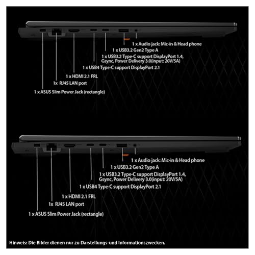TUF A18 Gaming Laptop, AMD Ryzen 7 260, 16 GB DDR5 RAM, 2 TB PCIe SSD, 18" FHD (1920 x 1200), display Nvidia GeForce RTX 5050 Graphics, Tastiera RGB QWERTZ, Windows 11 Home, Jaeger Gray - Notebook - Immagine 8