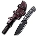 GCS Handmade G10 Handle D2 Tool Steel Tactical Hunting Knife with leather sheath Full tang blade designed for Hunting & EDC GCS 202