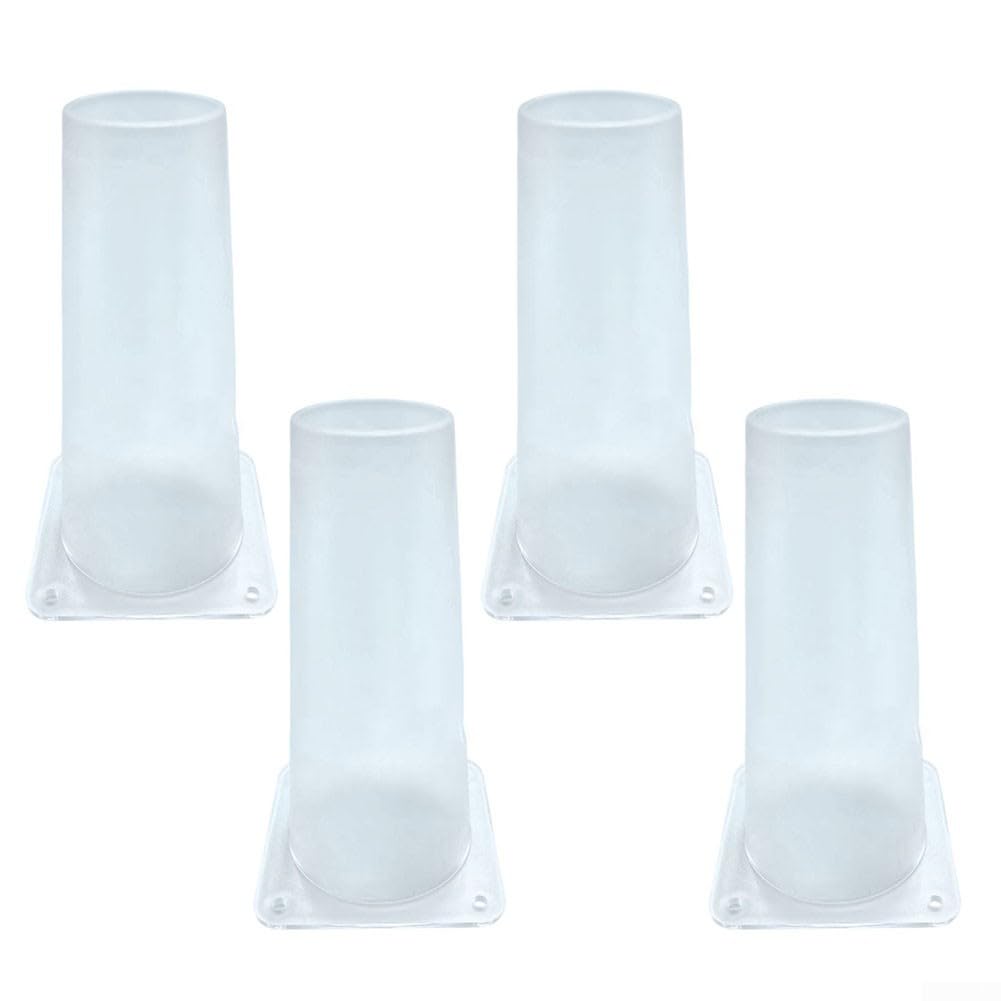 One Way Exit Cone For Clear Reusable Excluder Humane Animal Removal Tapered Wildlife Barrier For Attics Eaves Roofs Vents Chimneys UV-Resistant(4pcs)