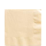 Amscan Big Party Pack 125 Count Luncheon Napkins, Vanilla Crème
