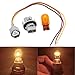 KoiLuvGo 1Set Turn Signal Light Bulb Socket Wiring Harness Set, Car Lighting Bulb, Amber Dual Filament Bulb & Holder Replacement for 26243-5HA0A, Compatible with Nissan Rogue Altima Pathfinder