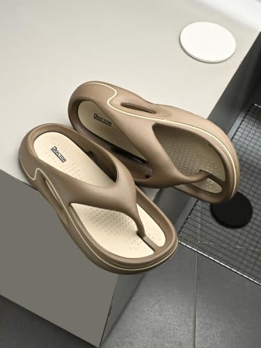 Image of DOCTOR HEALTH SUPER SOFT Men's EVA Flip Flops | Lightweight Cushioned Comfortable Thong Slippers | Anti-Skid Waterproof Soft Footbed Daily Wear Beach Bathroom Indoor Outdoor Flip Flops