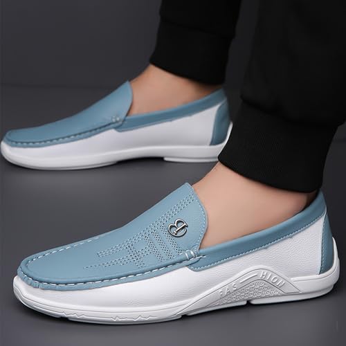 Fashion Men's Trendy Colorblocking Non-Slip Loafers, Comfortable Non-Slip Rubber Sole Casual Durable Walking Shoes,Business Style Shoes4