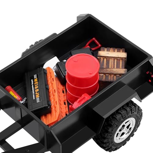 Remorque RC 1/18 avec attelage GLOBACT pour TRX4M Defender Crawler - 6