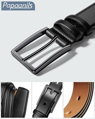 Image of Mens Dress Belt,Mens Leather Belts for Jeans, Belt 1.38 inch Width