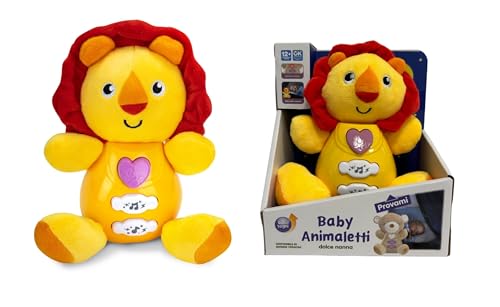 Peluche musicale lion de qualité supérieure avec veilleuse et mélodies relaxantes