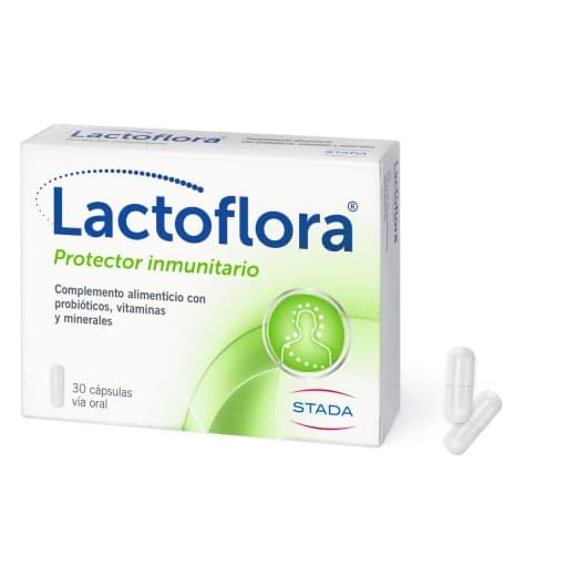 Lactoflora, Protector Inmunitario Adultos, Complemento Alimenticio con Probióticos, Vitaminas y Minerales, Refuerzo de Defensas y Energía, 30 Cápsulas